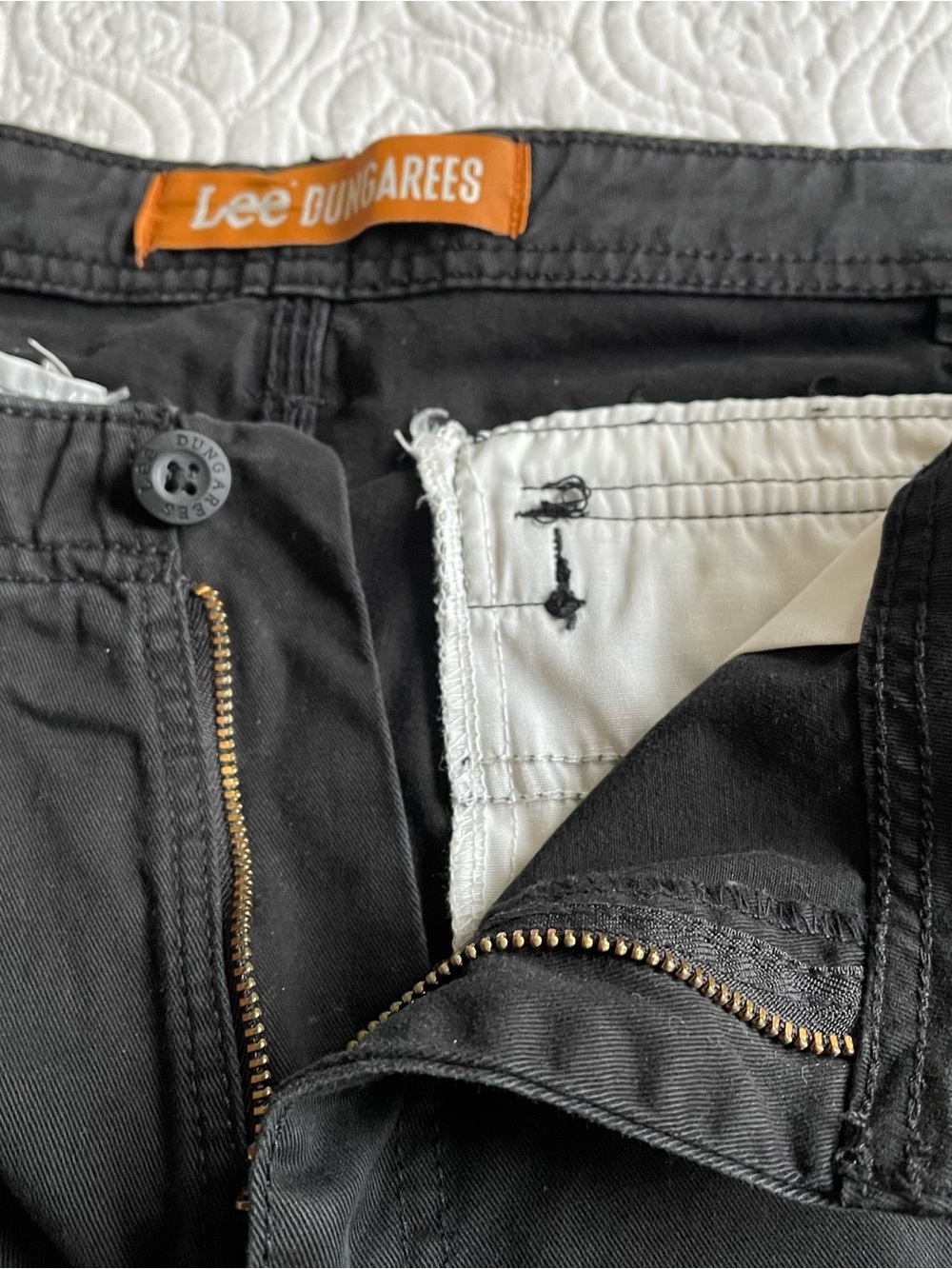 LEE Dungaree Cargo Shorts Black Men’s Size 38 - Picture 7 of 11